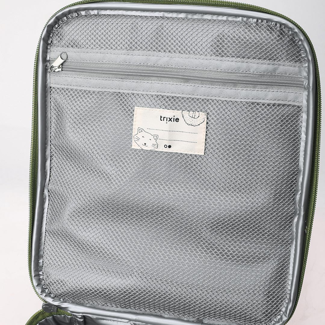 Sac isotherme bandoulière Dino vert