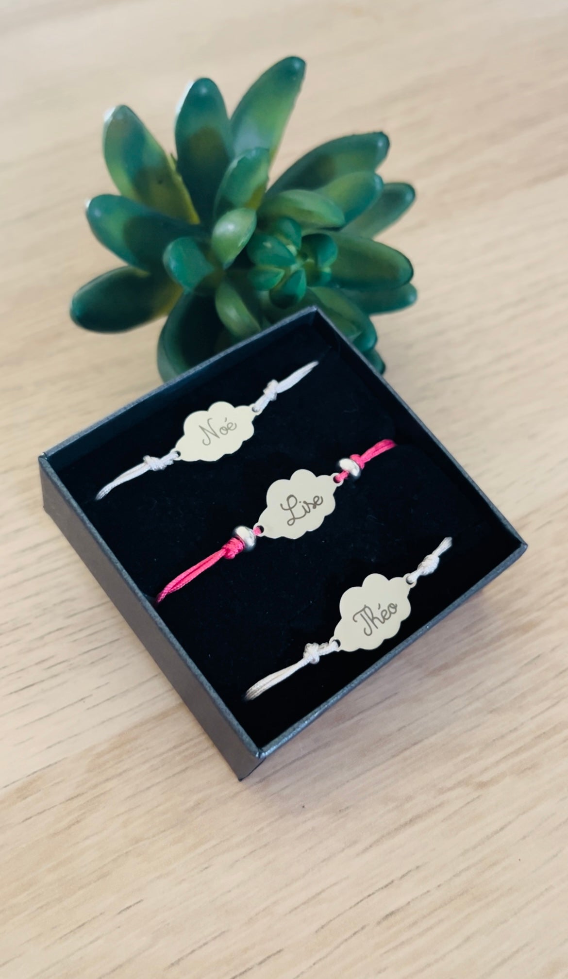 Bracelet maman/enfant gravé