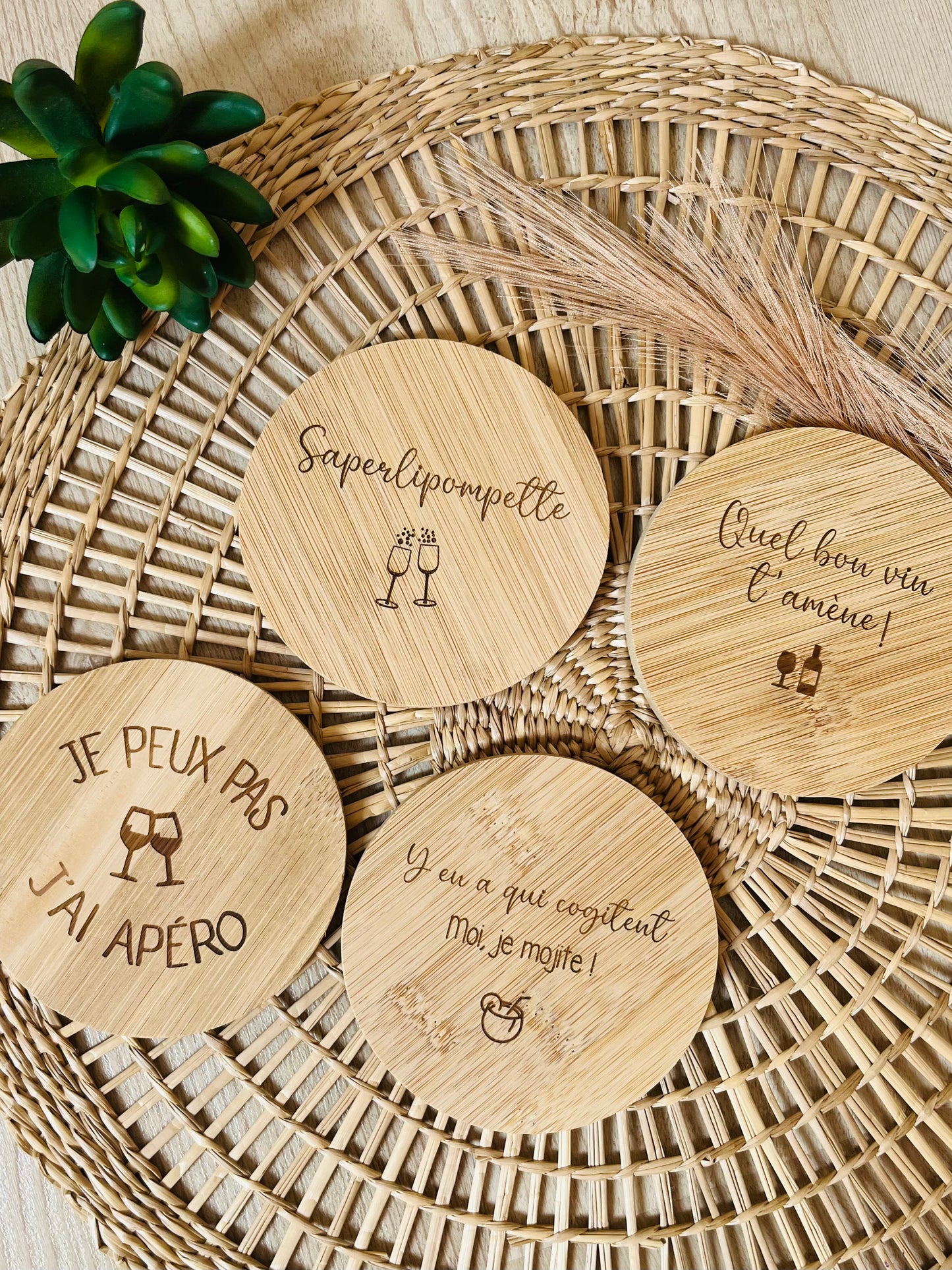 Ensemble de 4 sous-verres