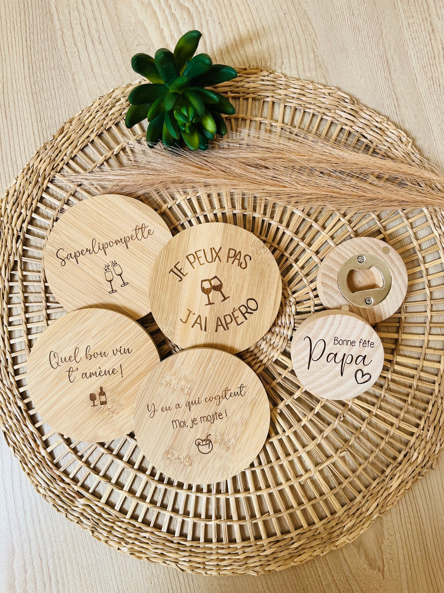 Ensemble de 4 sous-verres