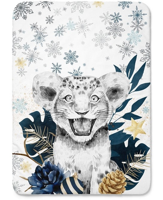 Couverture Noël Lion Bleu