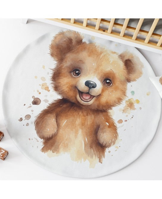 Tapis rond ourson