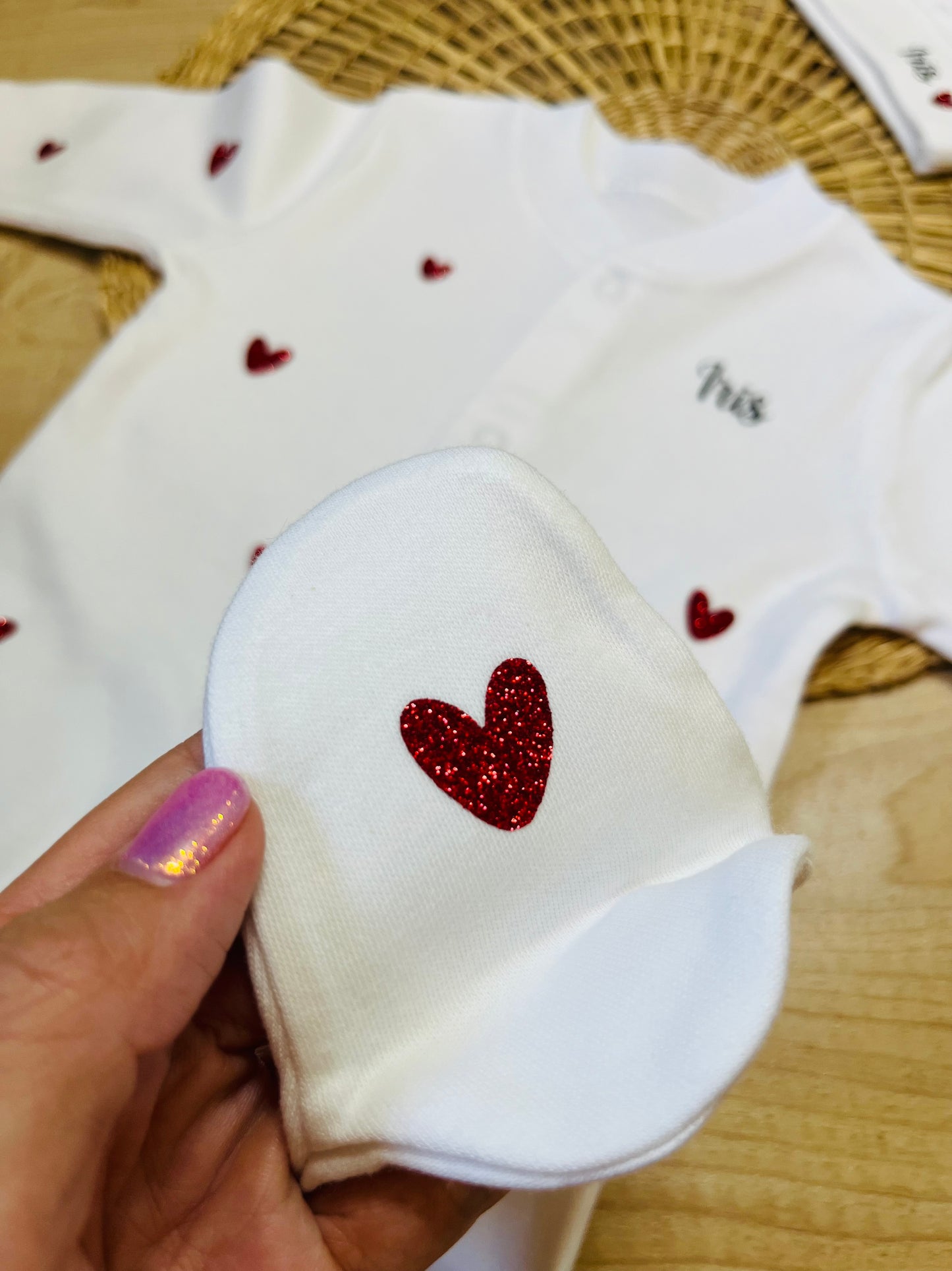 Pyjama personnalisé petits cœurs
