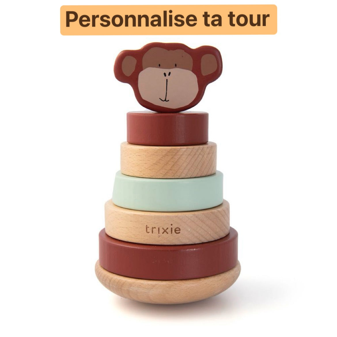 Tour à empiler en bois Trixie Singe