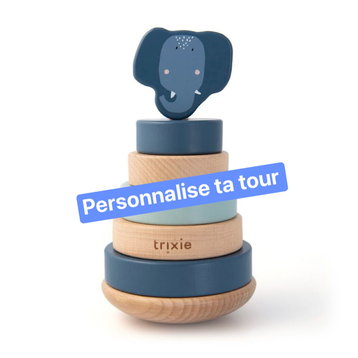 Tour à empiler en bois Trixie éléphant
