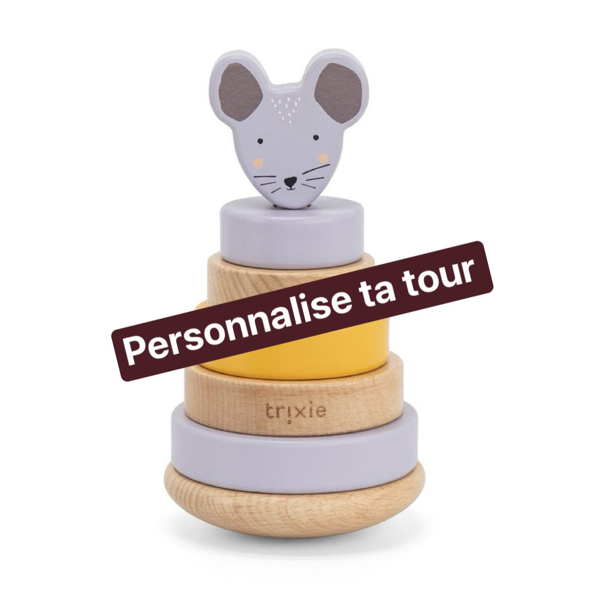 Tour à empiler en bois Trixie Souris
