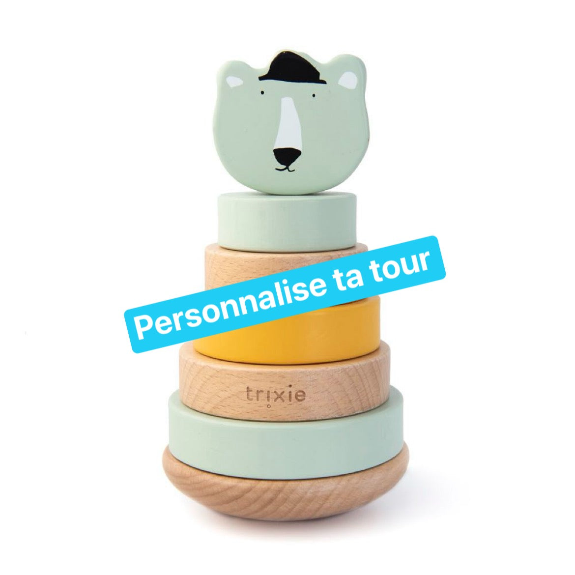 Tour à empiler en bois Trixie ourson