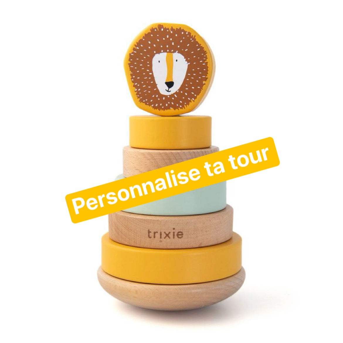 Tour à empiler en bois Trixie Lion