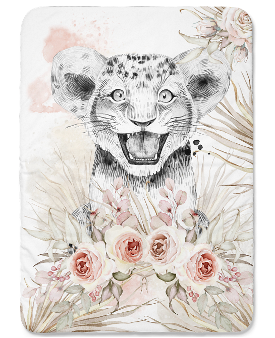 Couverture lion boho