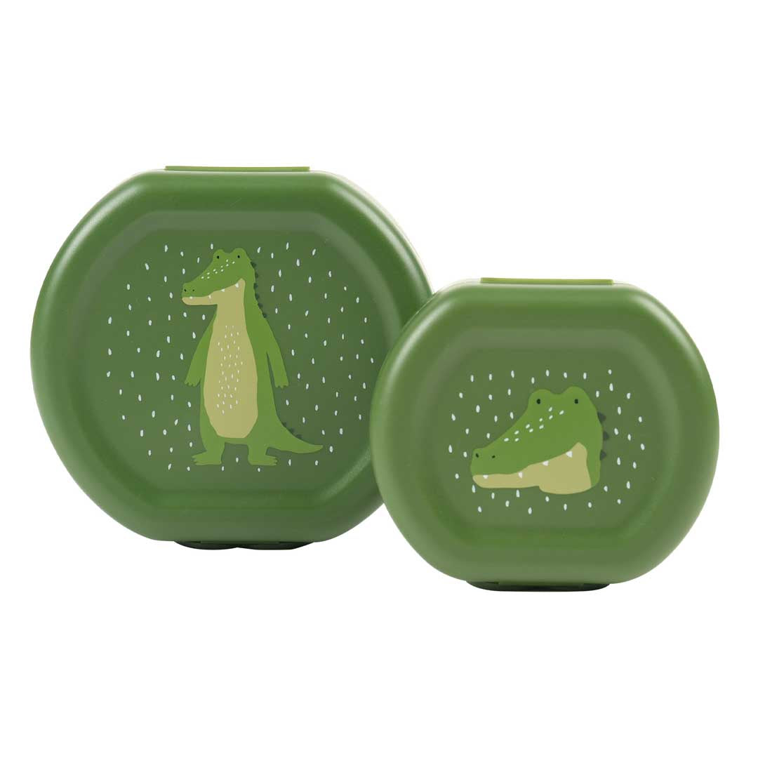 Lot de 2 boites à collation Trixie Crocodile
