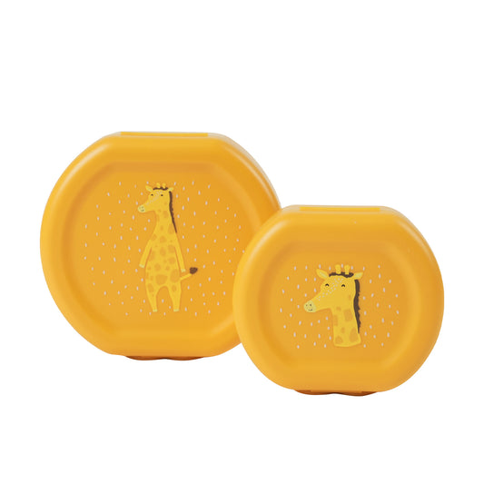 Lot de 2 boites à collation Trixie Girafe