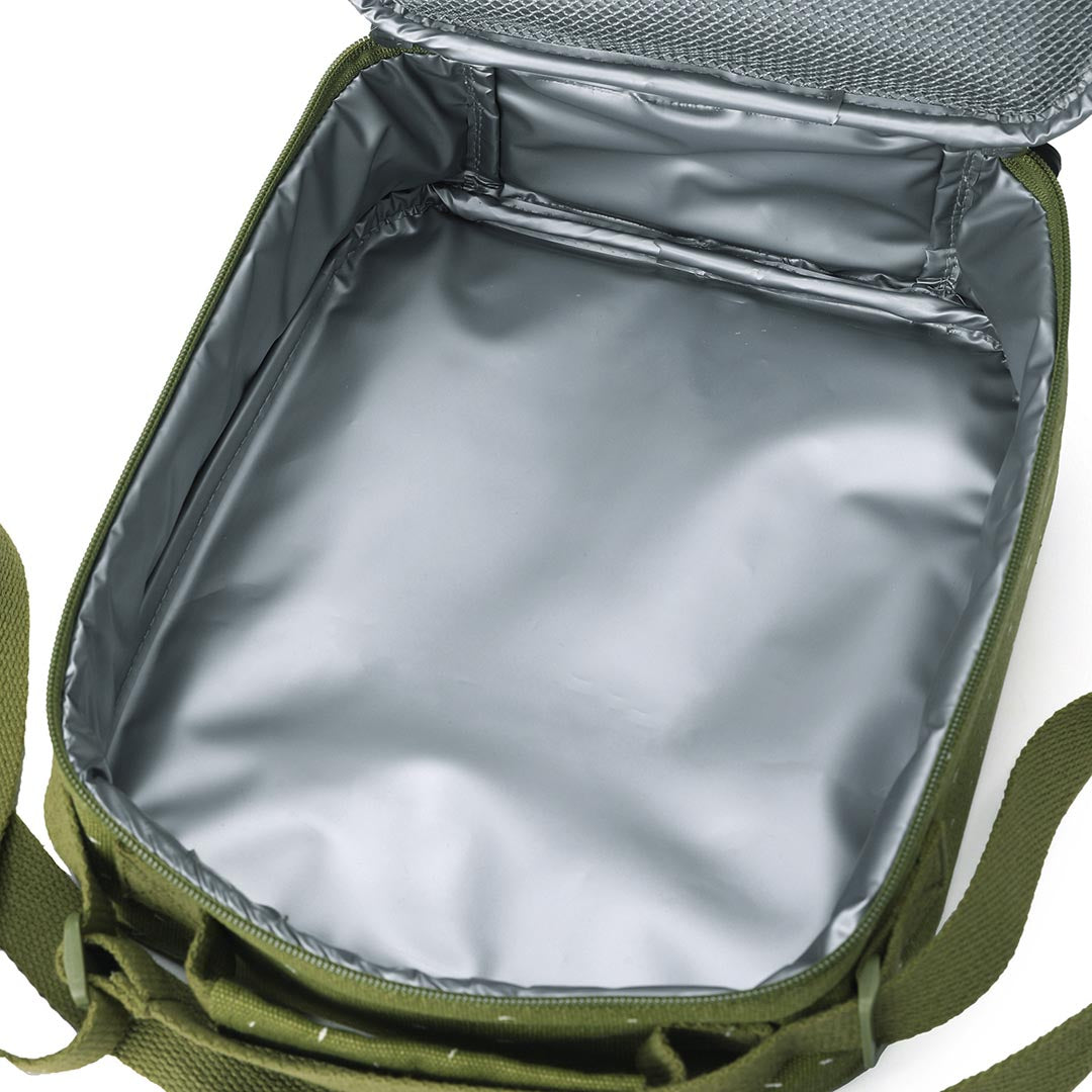 Sac isotherme bandoulière Dino vert