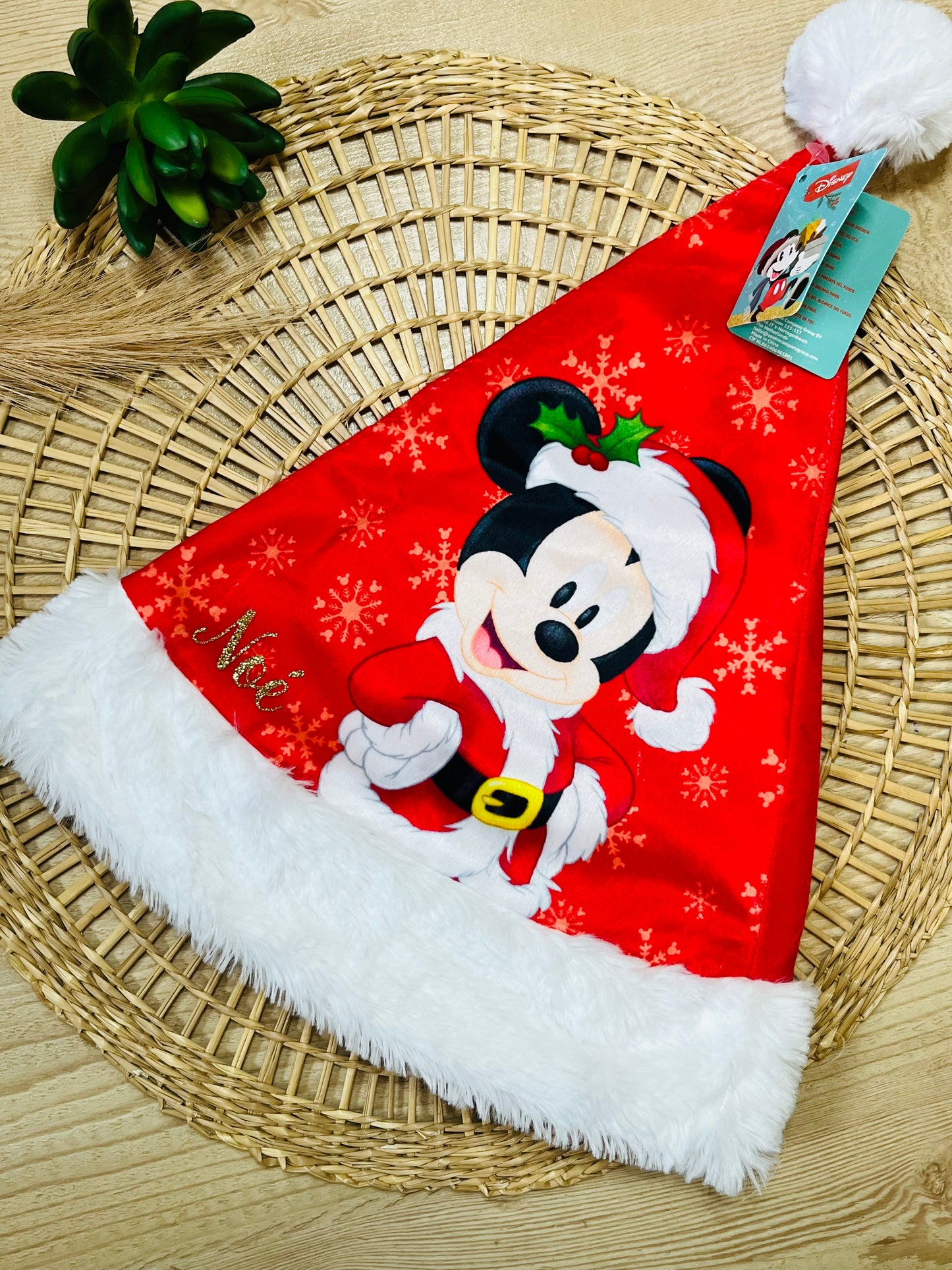 Bonnet Noël Mickey personnalisé