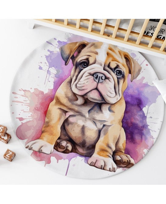 Tapis rond chien