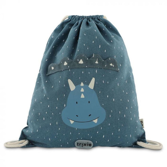 Sac de gym Trixie Tricératops Dino bleu