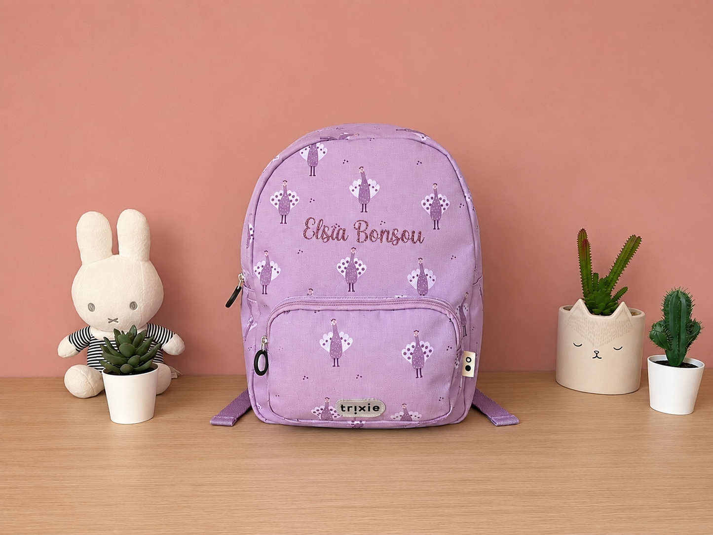 Sac à dos Trixie imprimé paon