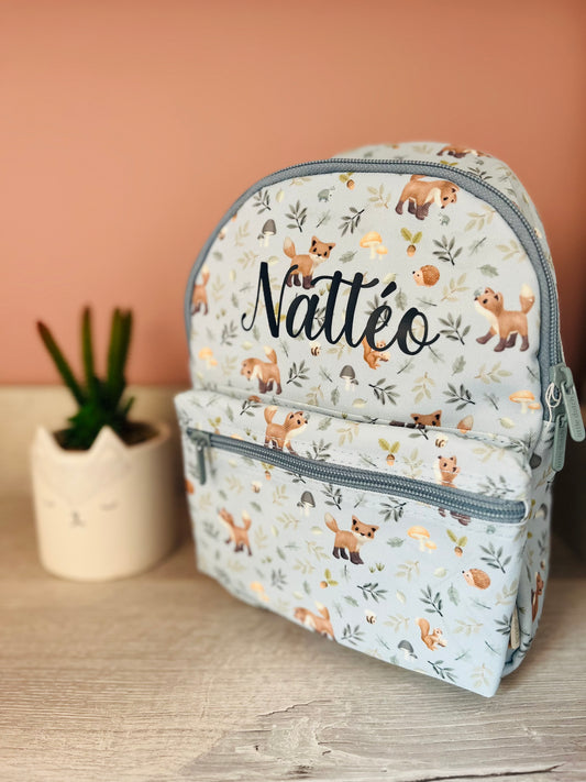 Sac à dos Little Dutch bleu Les amis de la forêt