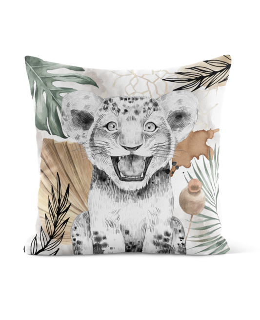 Taie pour coussin - Lion camel