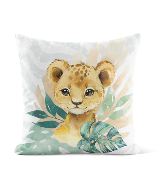 Taie pour coussin - Bébé Safari vert