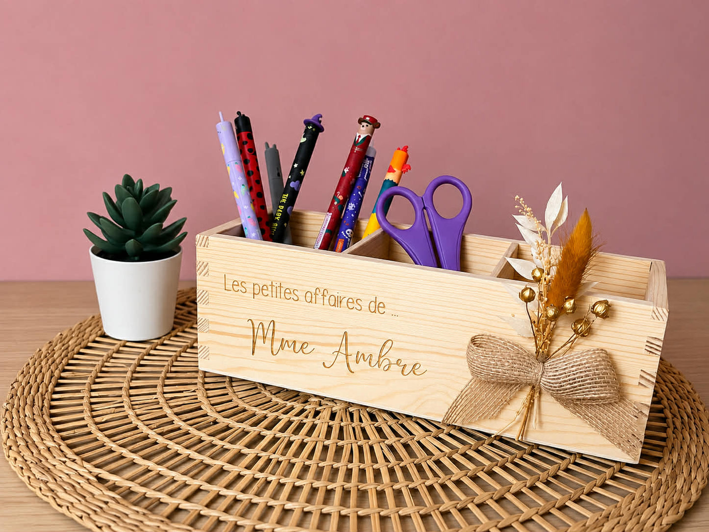 Organisateur de bureau personnalisé
