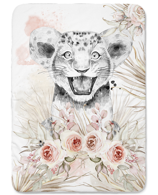 Couverture lion boho