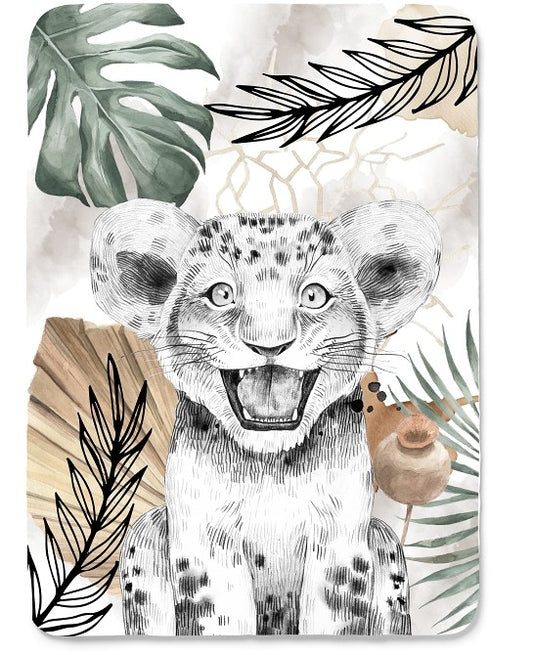 Couverture lion camel