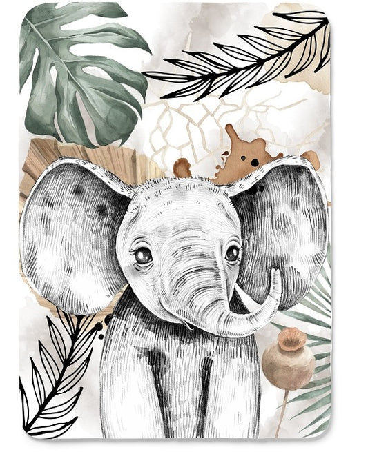 Couverture éléphant camel